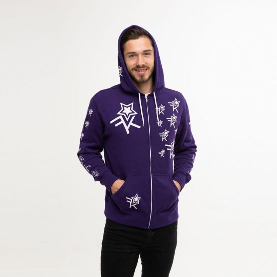 Unisex---Finger-to-the-Sky---Hooded-Sweatshirts-Grape-Purple