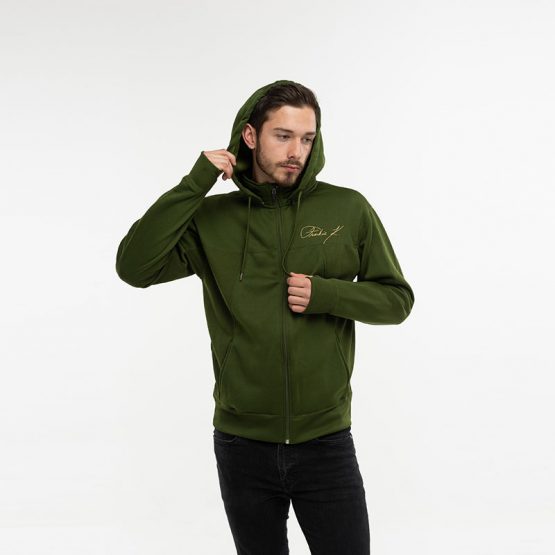 Men’s-Frankie-K-Signature-Track-Jacket-Olive-with-Gold