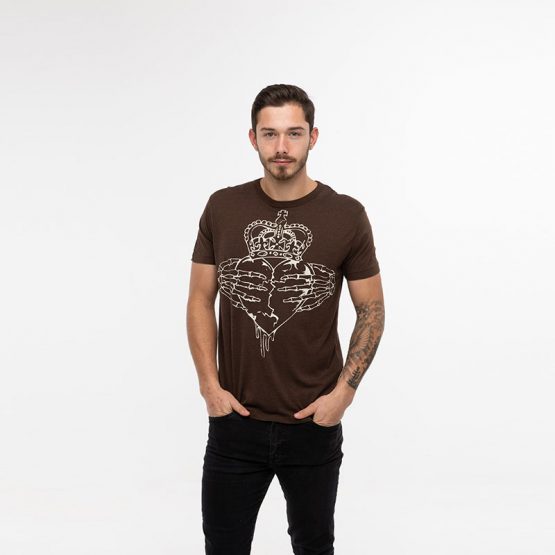 Mens Jealousy Crew Beck Tee Bamboo Chocolate