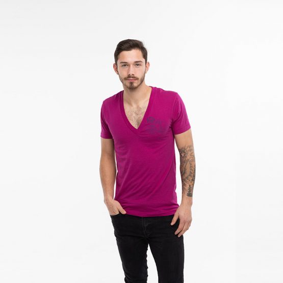 UNISEX-–-WE-ARE-ALL-GUILTY-–-TRUE-LUST---LMT-ED-EDITION-V-NECK---RASBERRY